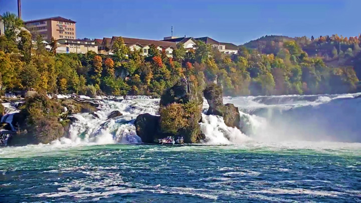 Онлайн веб-камера Рейнского водопада